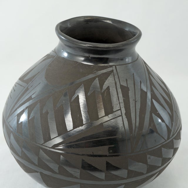 Vintage Black Mata Ortiz Pot Monce Hernandez For Sale In Phoenix - Image 6 of 7