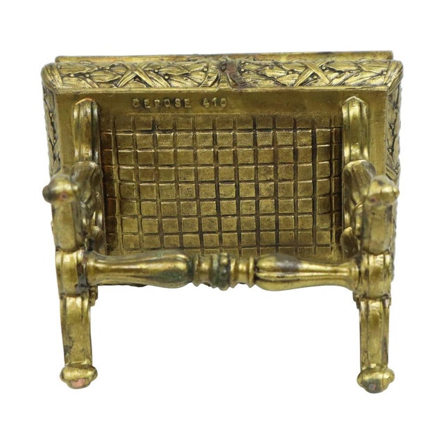 Antique Jewelry Box in Bronze-Colored Metal, France, 1890s For Sale - Image 13 of 18