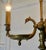 French Gilt Brass Bouillotte Library Ceiling Light A lovely piece, adapted from an original oil lamp, the lamp has 3 brass...