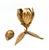 Late 20th Century Vintage Brass Flower Candleholder With 6 Removable Petal Ashtrays – Hollywood Regency / Mid-Century Modern For Sale - Image 5 of 13