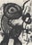 Monochrome lithograph after Joan Miró, from the album "L'Oiseau Solaire, L'Oiseau Lunaire, Etincelles" (The Sun Bird, The...