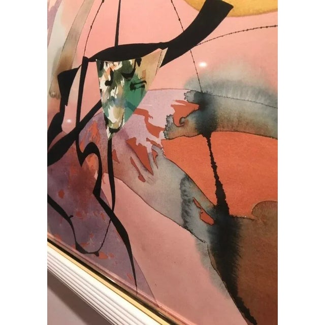 Metal 1989 “Boomerang Arrows” Peter Kitchell Lithograph, Framed For Sale - Image 7 of 10