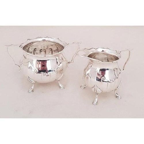 Arts and Crafts Sterling Silver Coffee Service from James Deakin & Sons, 1927, Set of 3 For Sale - Image 13 of 18