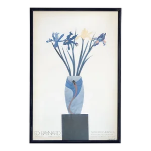 1980 Ed Baynard Watercolors Exhibition Lithograph -- Framed