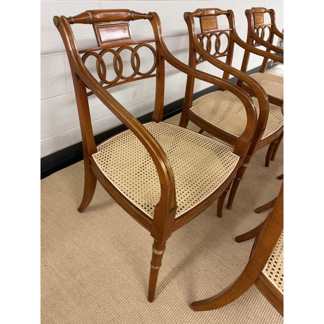 Set of 6 Governor Alston Arm Chairs From Baker For Sale - Image 9 of 12