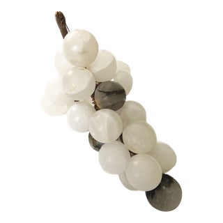 Vintage Mid-Century Modern Bunch of Stone Marble Grapes For Sale