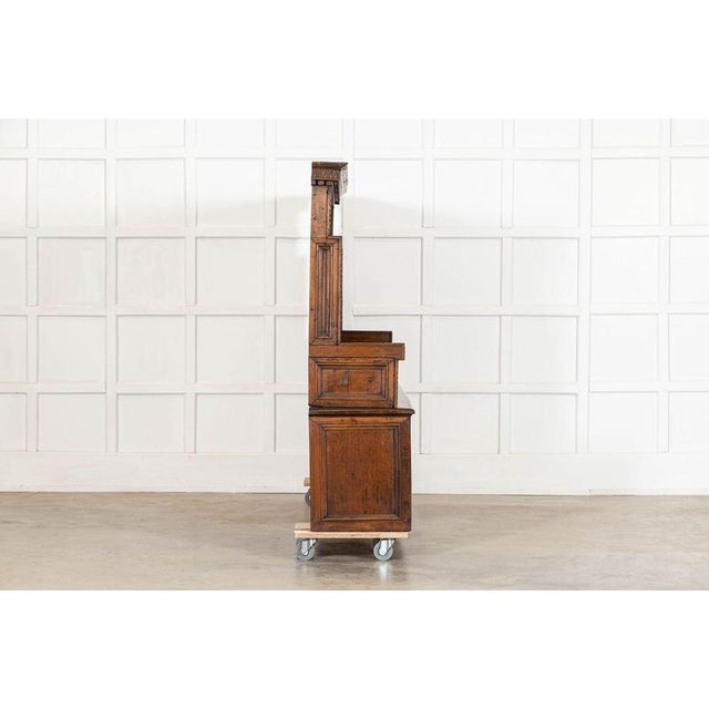 Large 19th Century Italian Carved Walnut Settle, 1800 For Sale - Image 6 of 15