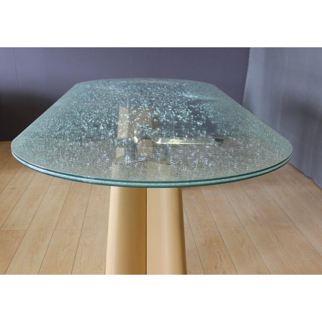 Vintage Dining Table with Broken Glass Effect Top, 1970 For Sale - Image 12 of 16
