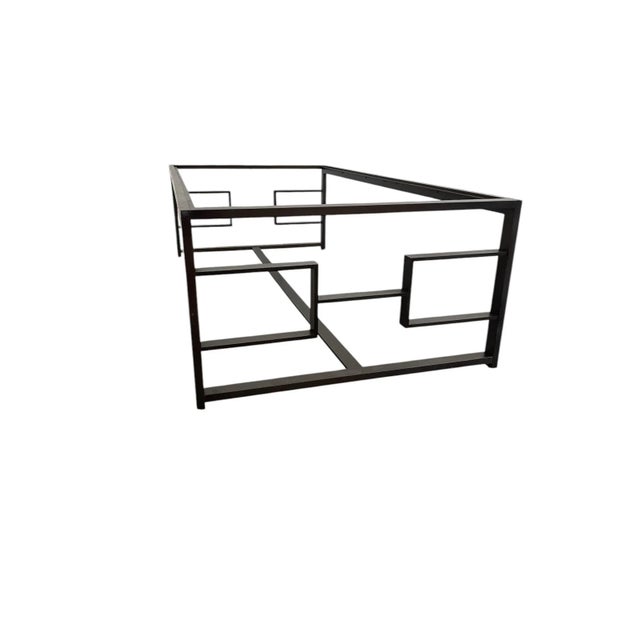 2000 - 2009 Holly Hunt Modern Bronze H Coffee Table For Sale - Image 5 of 6