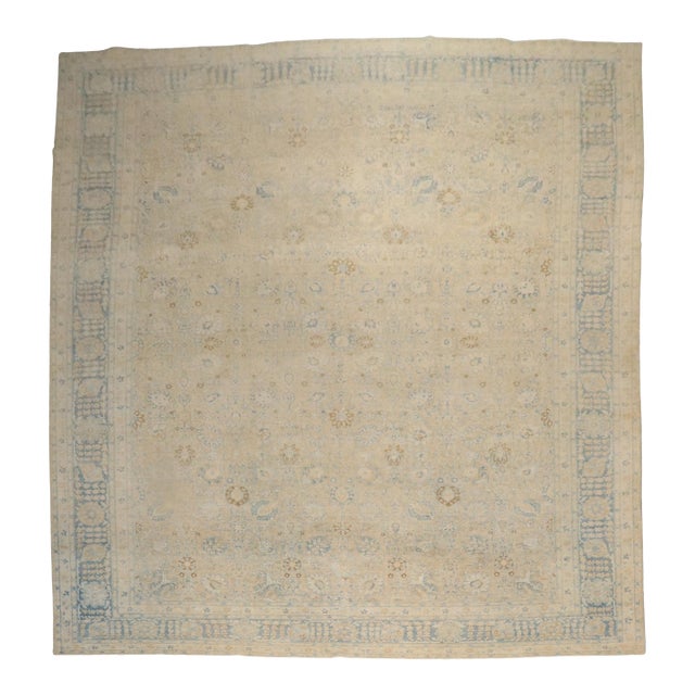 Antique Persian Tabriz Large Room Size Rug For Sale