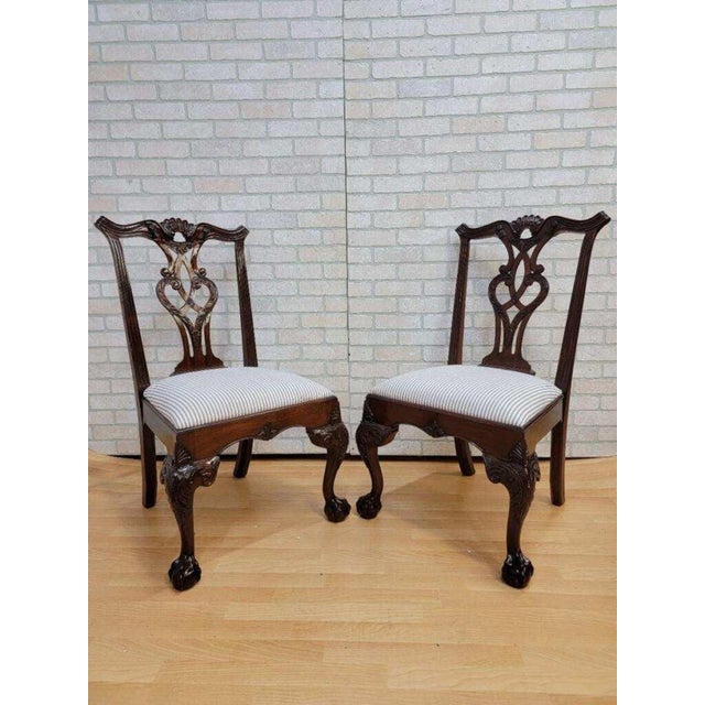 Vintage Chippendale Style Dining Chairs by Henredon - Ritterhouse Collection - Set of 6 For Sale In Chicago - Image 6 of 6