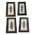 Mid Century Modern Paper Die Cut framed art of Chinese Aristocrats. It's beautifully framed in a simple, elegant black...