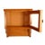 Mid-Century Modern Small Art Deco Beveled Crystal & Oak Wall Apothecary or Display Cabinet For Sale - Image 3 of 5