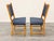 Wood 6 Blue Danish Modern Oak Dining Chairs Set Circa 1960's. For Sale - Image 7 of 12