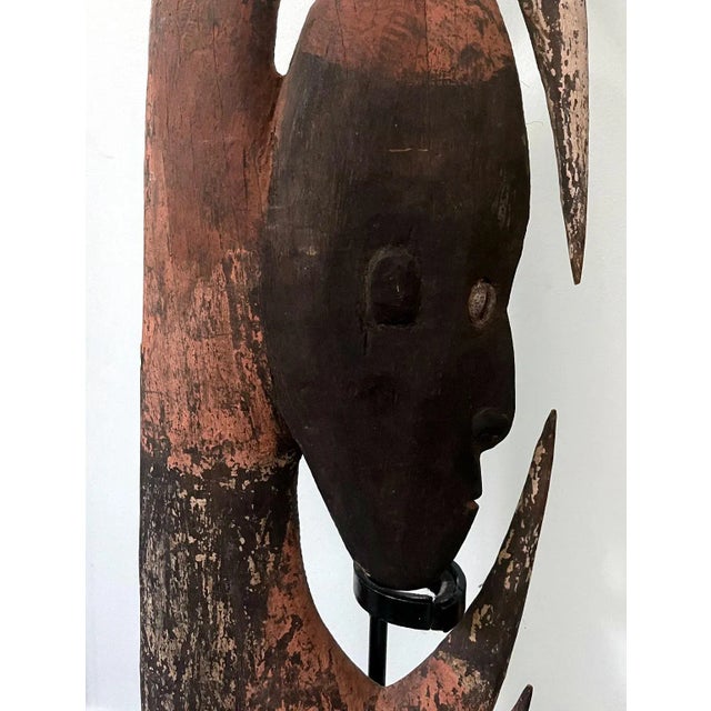 Papua New Guinea Carved Wood Yipwon Figure For Sale - Image 10 of 13