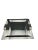 Modern Silver Serving Tray by Marcelo Lucini Argentina Horn Handles For Sale - Image 3 of 5