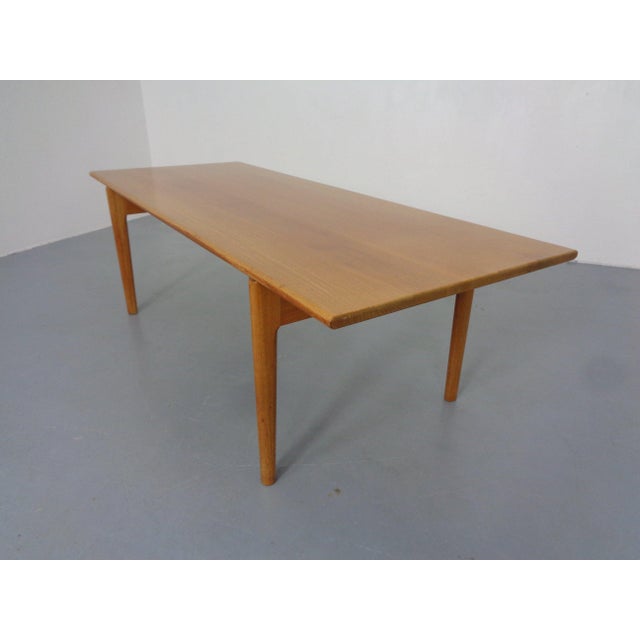 Wood Teak Coffee Table by Hans J. Wegner for Andreas Tuck, Denmark, 1950s For Sale - Image 7 of 18