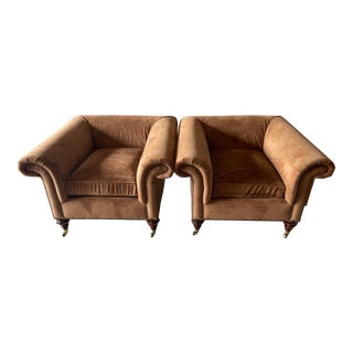 Ralph Lauren Club Chairs - a Pair For Sale