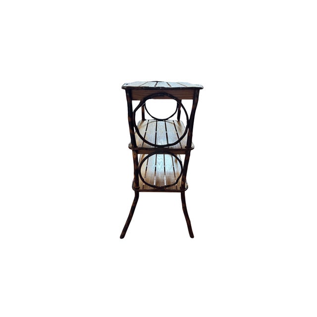 Rustic Vintage Bent Willow Adirondack Style Shelf For Sale - Image 3 of 10