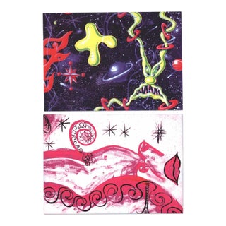 Vintage Kenny Scharf Designed Club Invites 1990s Nyc For Sale