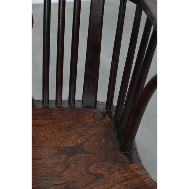 Antique 18th Century English Windsor Chair with Slatted Backrest For Sale - Image 12 of 18