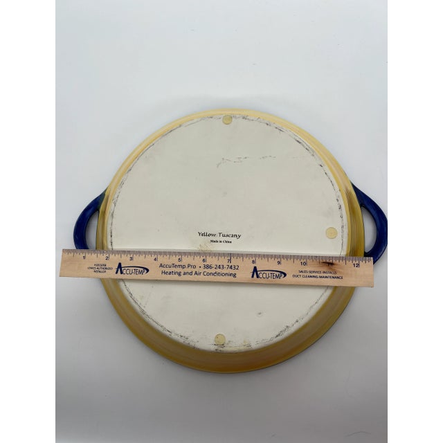 1990s Yellow Tuscany Casserole Baker For Sale - Image 5 of 9