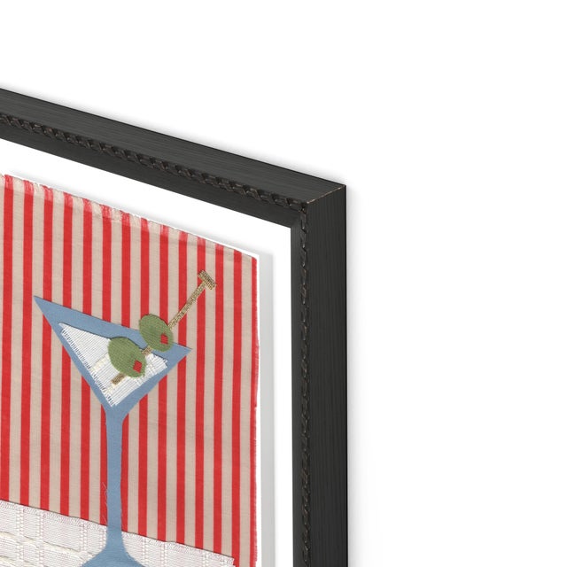 Contemporary Camille the Martini by Willa Heart in Brimfield Black Frame, Mini Art Print For Sale - Image 3 of 5