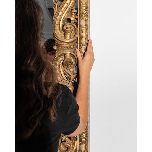 1880s French Oak Neoclassical Mirror For Sale - Image 18 of 18