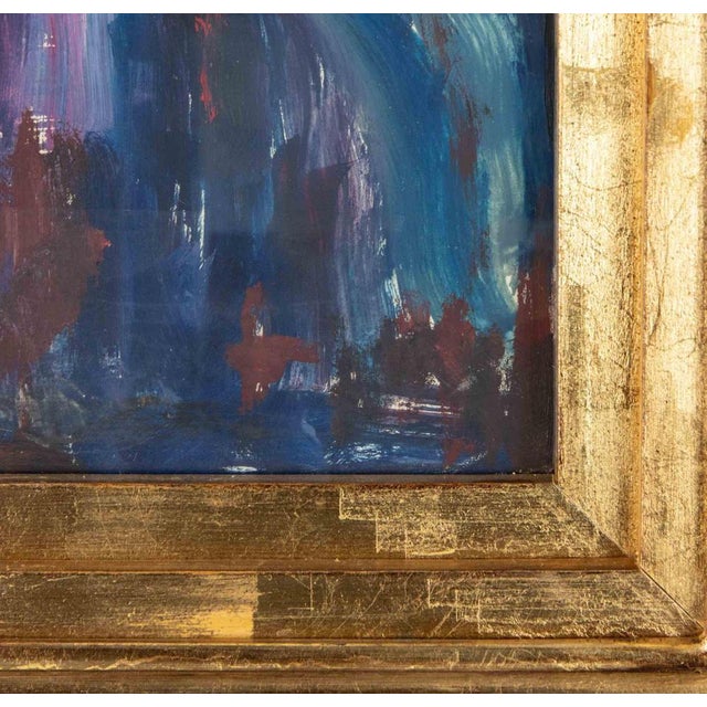 Modern Sirio Pellegrini, Portrait, Painting on Paper, 1960s, Framed For Sale - Image 3 of 5