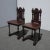 Spanish Pair of Two Vintage Spanish Stylely Carved Accent Chairs For Sale - Image 3 of 13