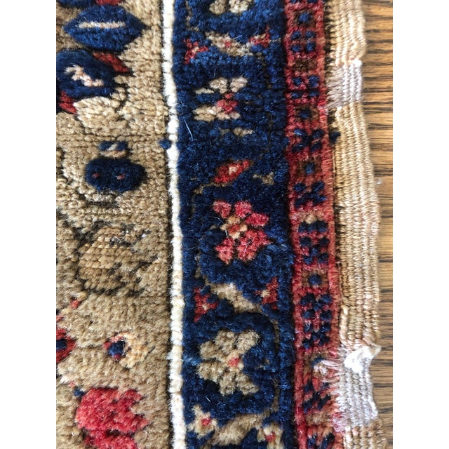 Textile Early 20th Century Antique Floral Double Niche Carpet - 3′2″ × 5′9″ For Sale - Image 7 of 13