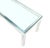 Metal Square Aluminum Profile Metal Frame Glass Top Coffee Side Table Long Rectangle For Sale - Image 7 of 8