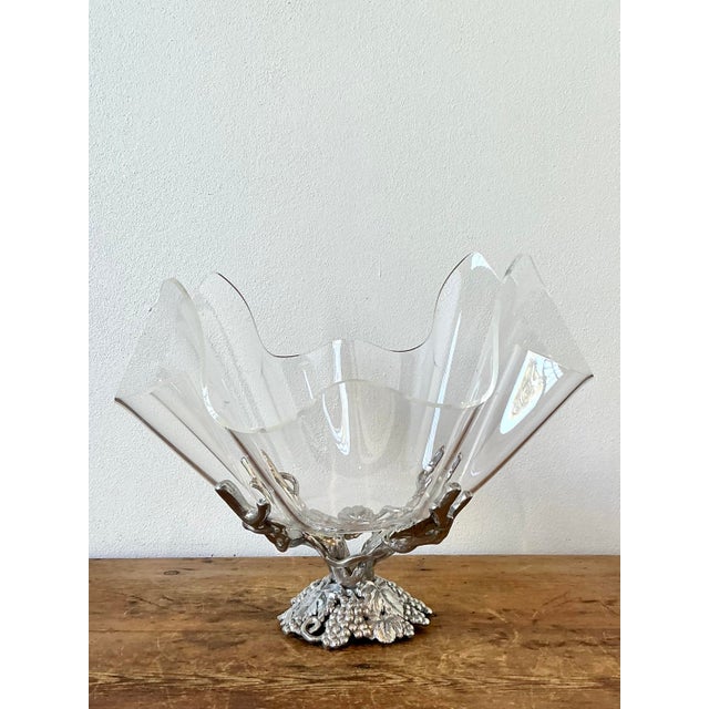 Vintage Arthur Court Pewter and Plexi Bowl For Sale In West Palm - Image 6 of 12