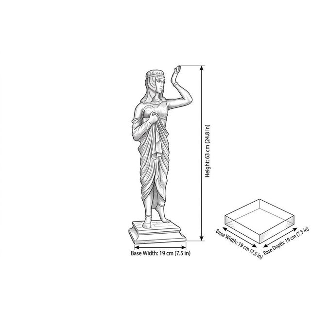 Egyptian Revival Female Figure in Patinated Metal, 1920s For Sale - Image 14 of 15