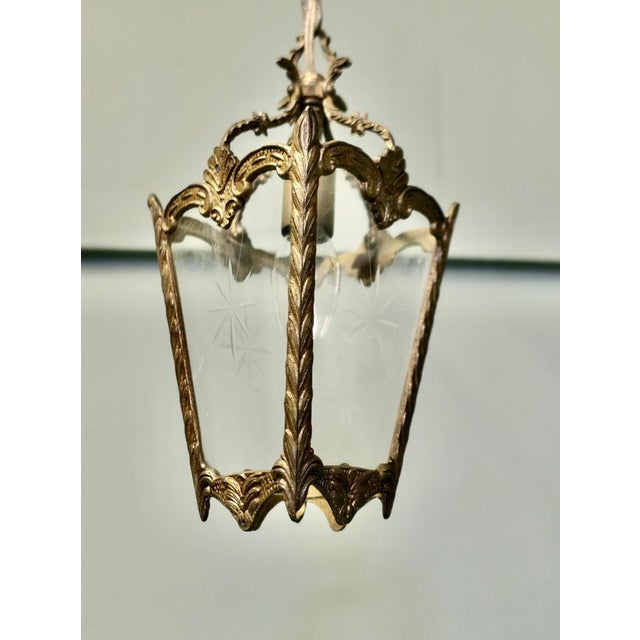 Hollywood Regency Small French Rococo Style Lantern, 1930s For Sale - Image 3 of 7