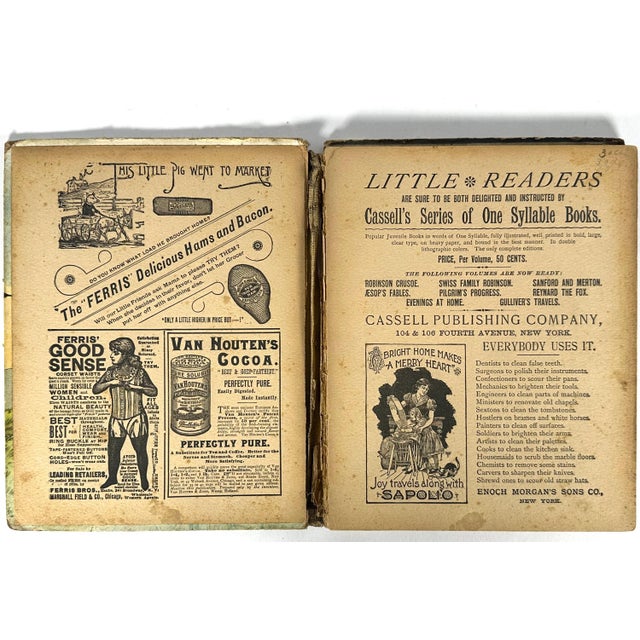 Antique Children's Book Collection: 1880s-1890s Lithographs & Etchings For Sale - Image 4 of 10
