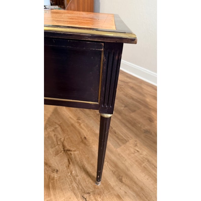 Late 19th Century Leather Top English/Italian Desk 5 Drawer / Extendable Top For Sale - Image 13 of 18