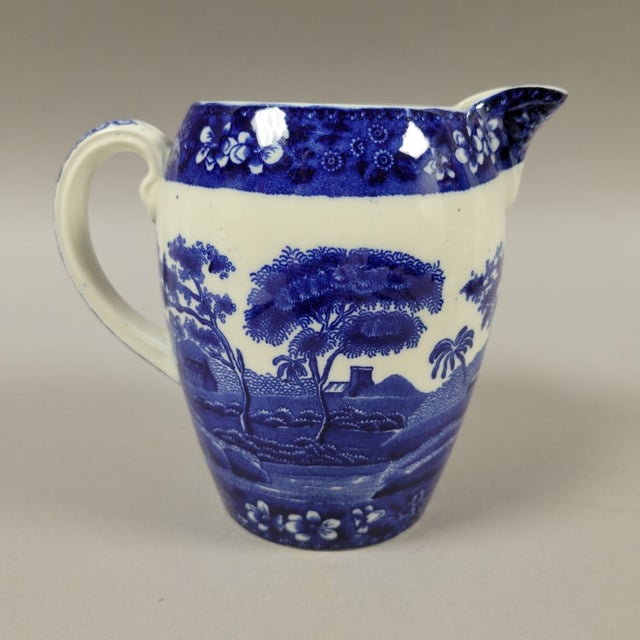 Copeland English Copeland Pitcher Blue Spode's Tower For Sale - Image 4 of 7