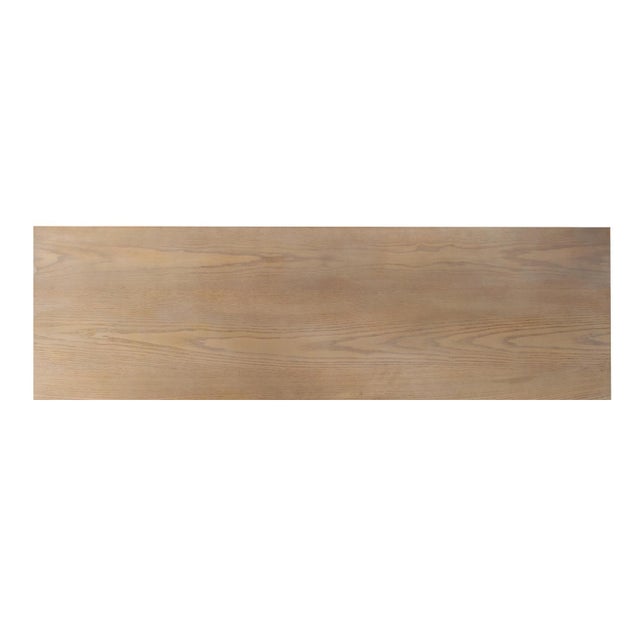 Robin Baron Leather Wrapped Console Table For Sale In Chicago - Image 6 of 10