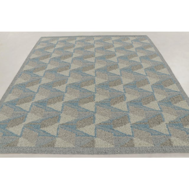 Rug & Kilim Contemporary Scandinavian Style Geometric Wool Rug by Rug & Kilim, India For Sale - Image 4 of 9