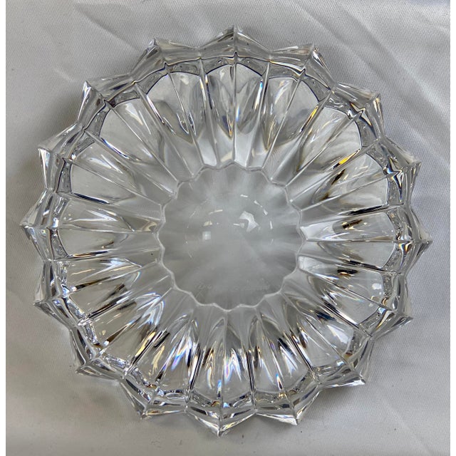 Mid 20th Century Vintage Orrefors Zodiac Crystal Fluted Bowl Chairish