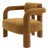 Double Arch Armchair in Camel Chenille from Insidherland For Sale