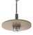 Scandinavian Space Age Hanging Lamp in Lacquered and Chromed Metal, 1970s For Sale