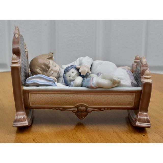 Lladro Porcelain Figurine #5717 Rock a Bye Baby Vintage Retired For Sale - Image 9 of 16