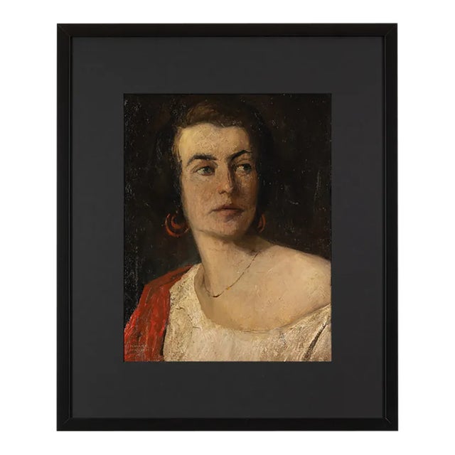 Anton Müller-Wischin, Sitta, 20th-Century, Oil on Canvas, Framed For Sale