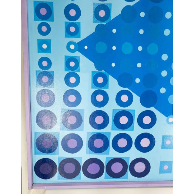 1990s Large Modern Pop Part Acrylic on Canvas Painting For Sale - Image 5 of 10