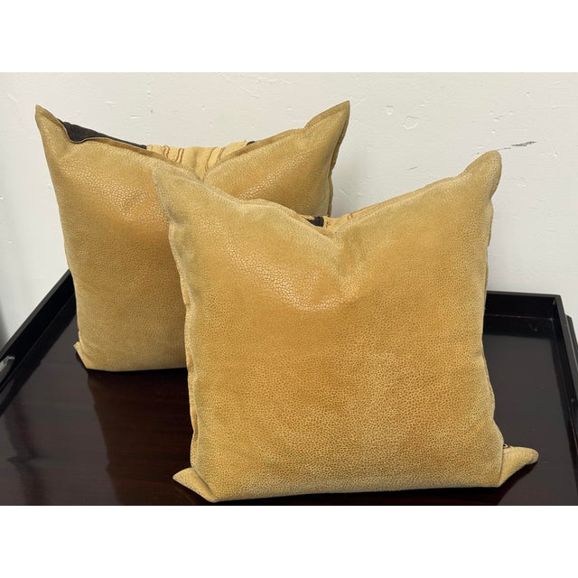 2020s Kuba Cloth Decorative Pillows, Pair For Sale - Image 5 of 12