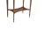 Wood Early 20th Century Antique English Hepplewhite Carved Bellflower Mahogany Caned Oval Side Table For Sale - Image 7 of 12