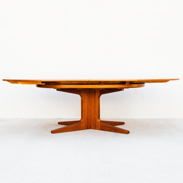 1960s Iconic Dyrlund Lotus Flip-Flap Oval Dining Table in Teak, Danish Mid Century Modern For Sale - Image 18 of 18