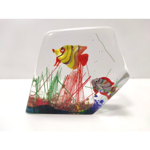 Murano Glass Aquarium Paperweight by Gino Cenedese, 1970s For Sale - Image 10 of 10